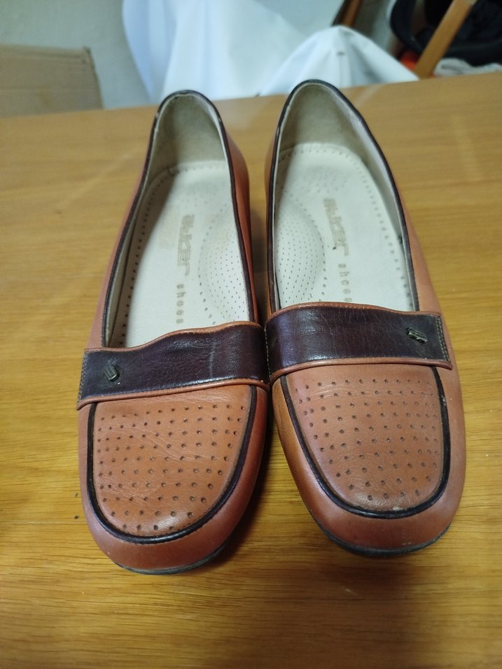 Kahverengi Kemerli Kadın Klasik Ayakkabı - Görsel 2