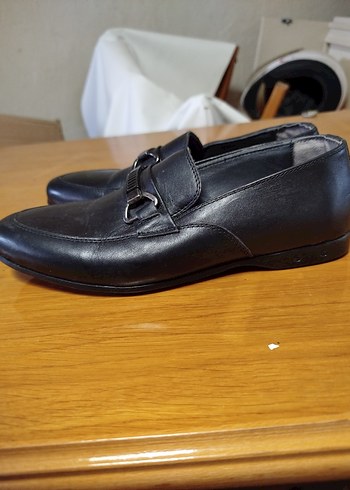 Klasik Siyah Deri Erkek Ayakkabı - Görsel 3