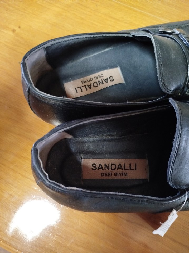 Klasik Siyah Deri Erkek Ayakkabı - Görsel 5