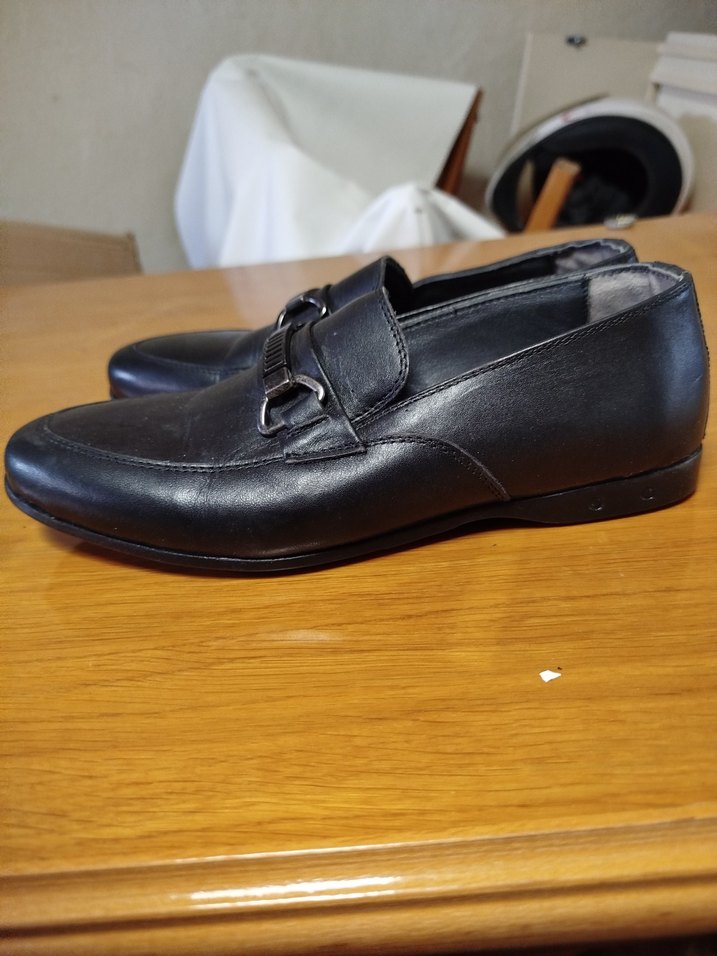 Klasik Siyah Deri Erkek Ayakkabı - Görsel 3