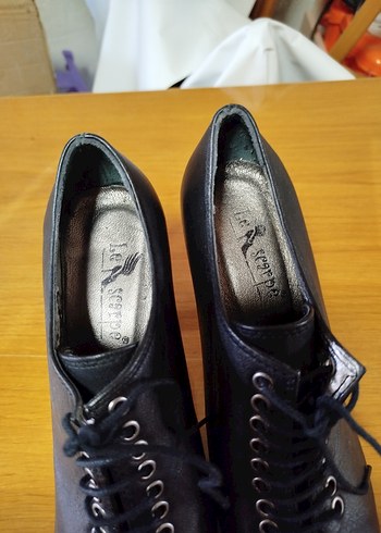 İTALYA Le Scarpe   Deri Bağcıklı Stiletto Topuklu - Görsel 5