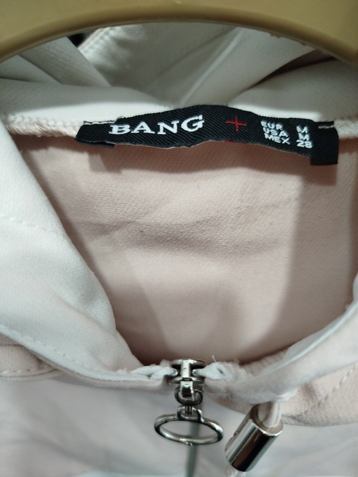 Kadın Pudra Kapüşonlu Kısa Kollu Sweatshirt - Görsel 2