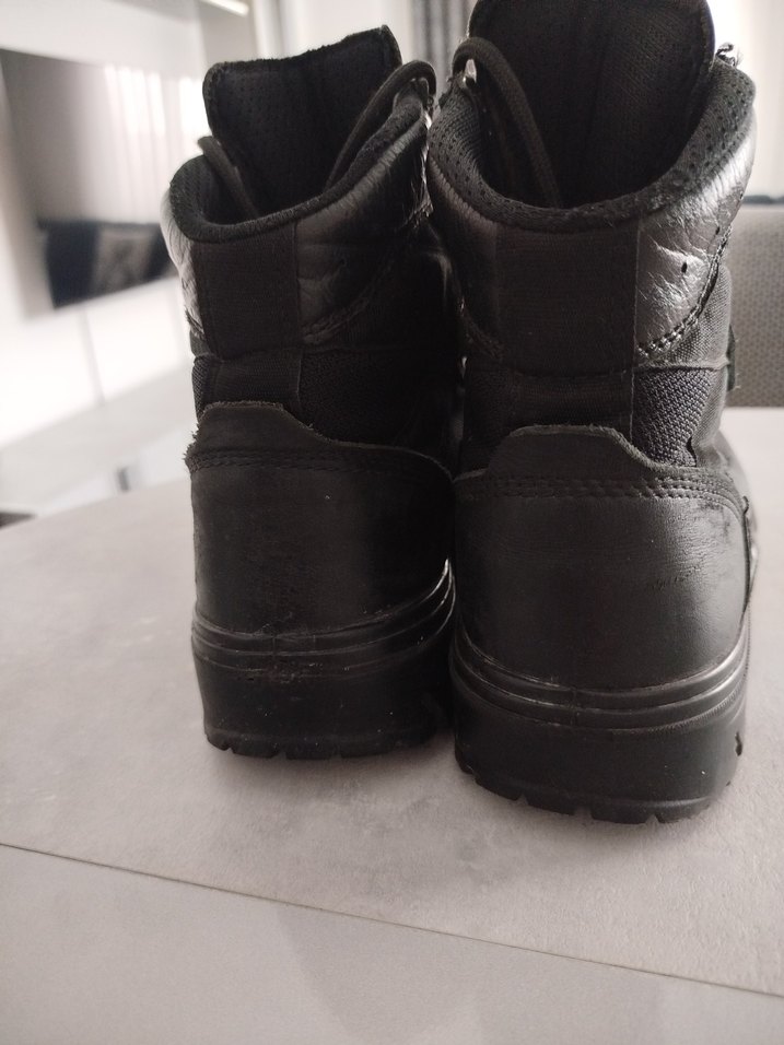 Siyah Deri Askeri / Taktik Bot  Unisex - Görsel 4