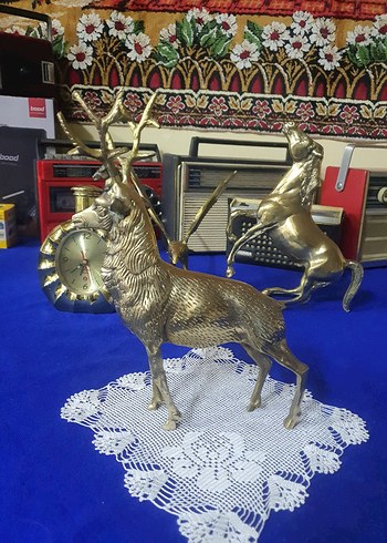 Altın Renkli Geyik Biblo pirinç - Görsel 2