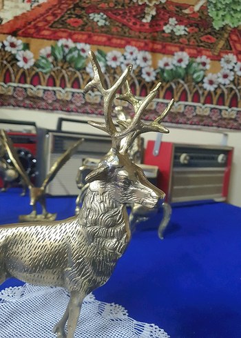 Altın Renkli Geyik Biblo pirinç - Görsel 4