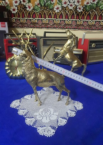 Altın Renkli Geyik Biblo pirinç - Görsel 7