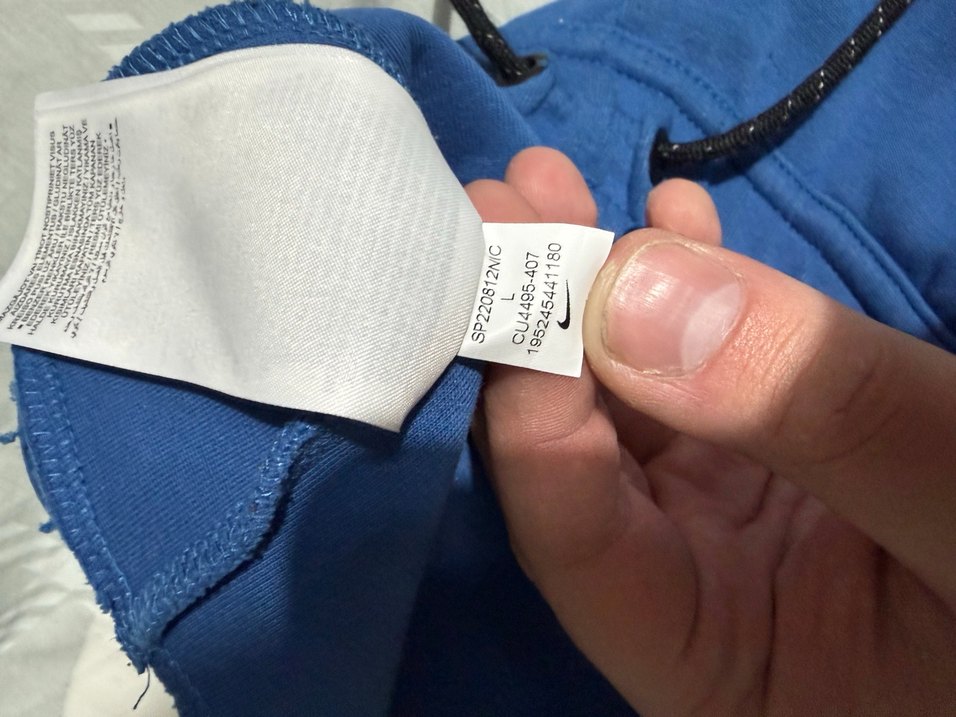 Mavi Nike tech fleece - Görsel 4