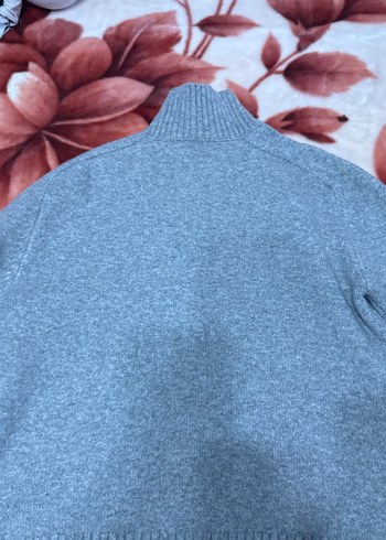 Gri Boğazlı Kadın Yün Kazak - Görsel 8