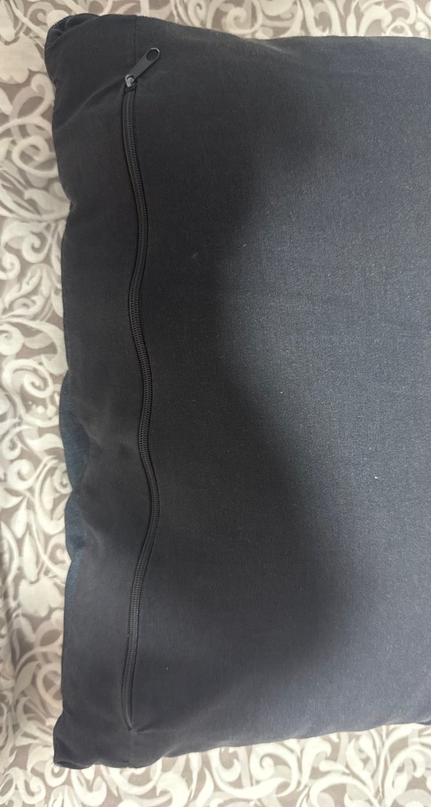 Bohem Gri Kalp Desenli Yastık Kılıfı ve yastık - Görsel 3