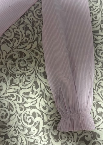 Pembe Renkli Fırfırlı Uzun Kollu Kadın Gömlek - Görsel 6