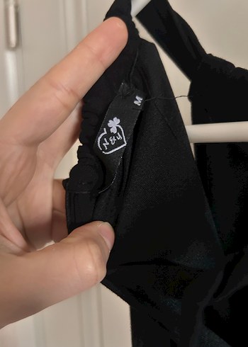 Uzun Siyah Keten Pilili Gotik Elbise - Görsel 6