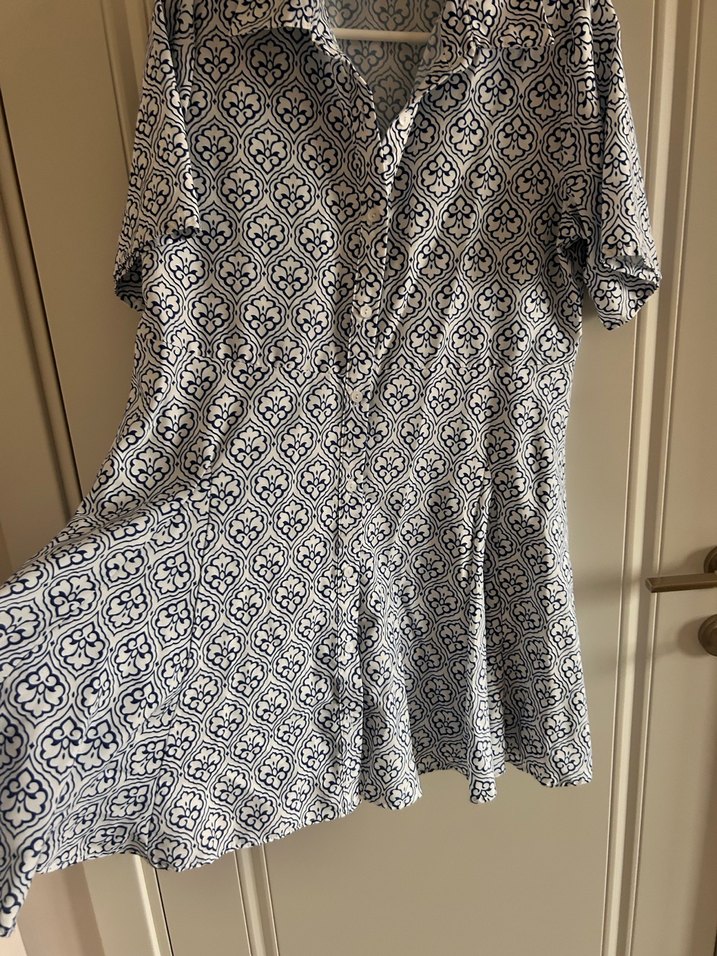 Gri Desenli Bohem Midi Elbise - Görsel 2