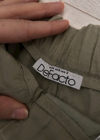 Bej Keten Salaş Mini Şort - Görsel 2