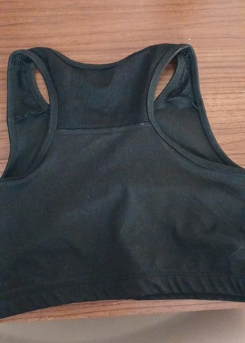 xs Beden Siyah Baskılı Atlet Spor Sütyeni