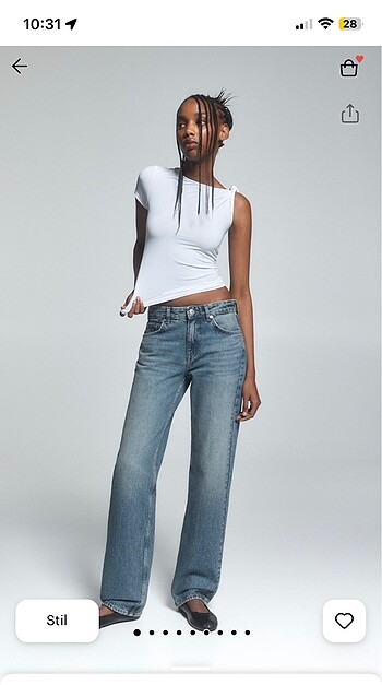 PULL&BEAR wide leg Jean