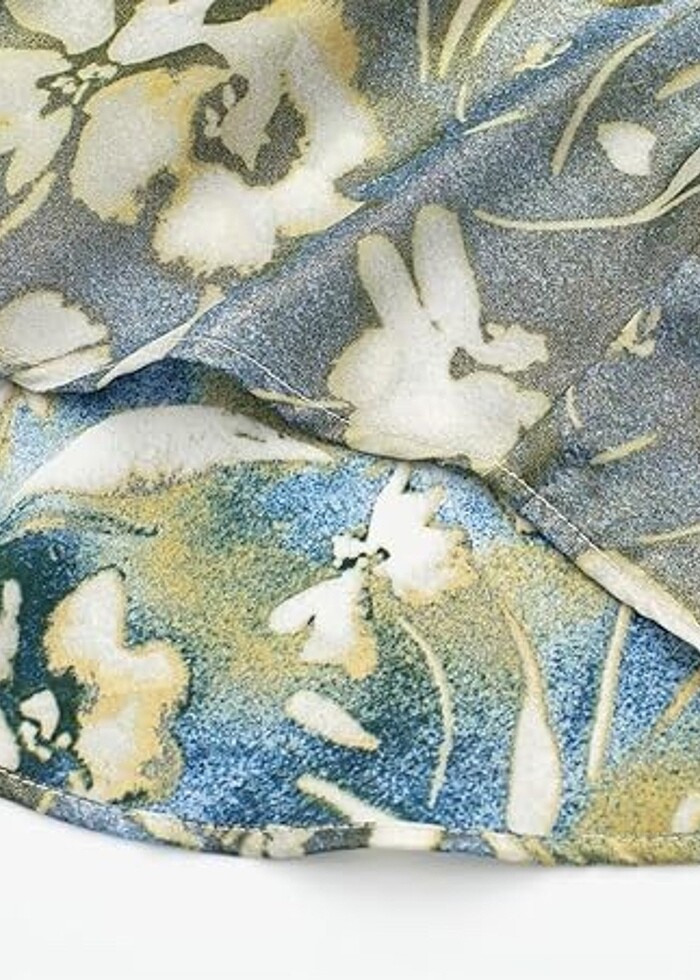 Zara Desenli Lamine Katlı Gömlek - Görsel 5