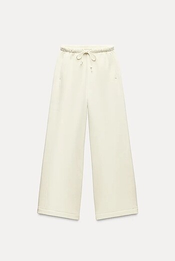Zara Düz Paça Penye Pantolon - Görsel 5