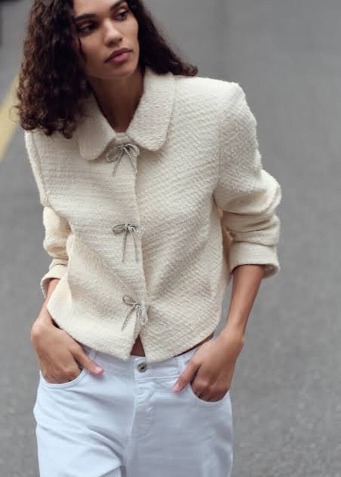 Zara Fiyonk Tokalı Ceket - Görsel 2