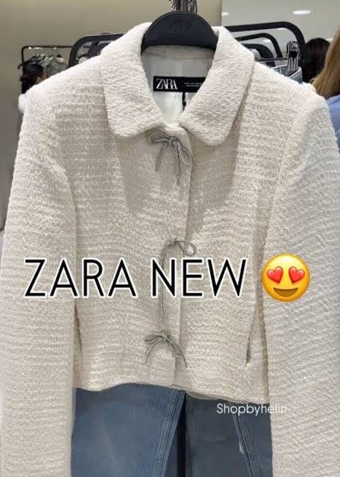 Zara Fiyonk Tokalı Ceket - Görsel 3