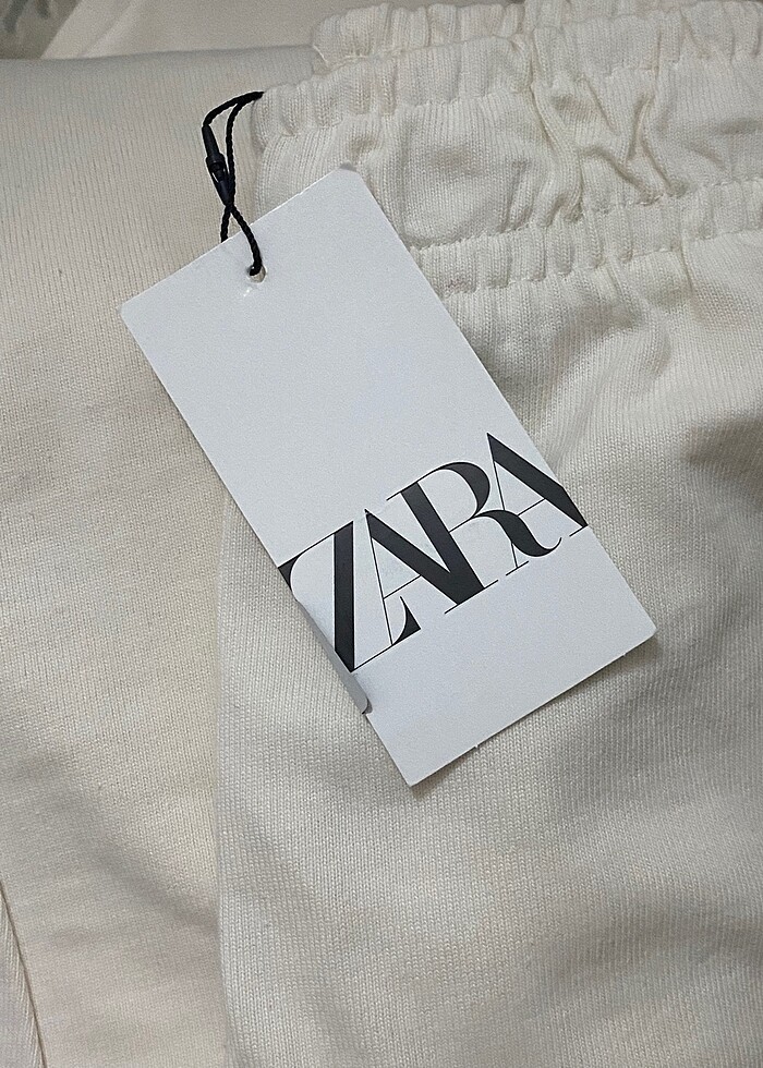 Zara Pamuklu Düz Pantolon - Görsel 3