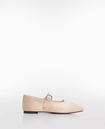 Mango Saten Balerin Tokalı Babet - Görsel 5