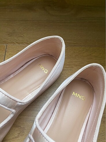 Mango Saten Balerin Tokalı Babet - Görsel 7