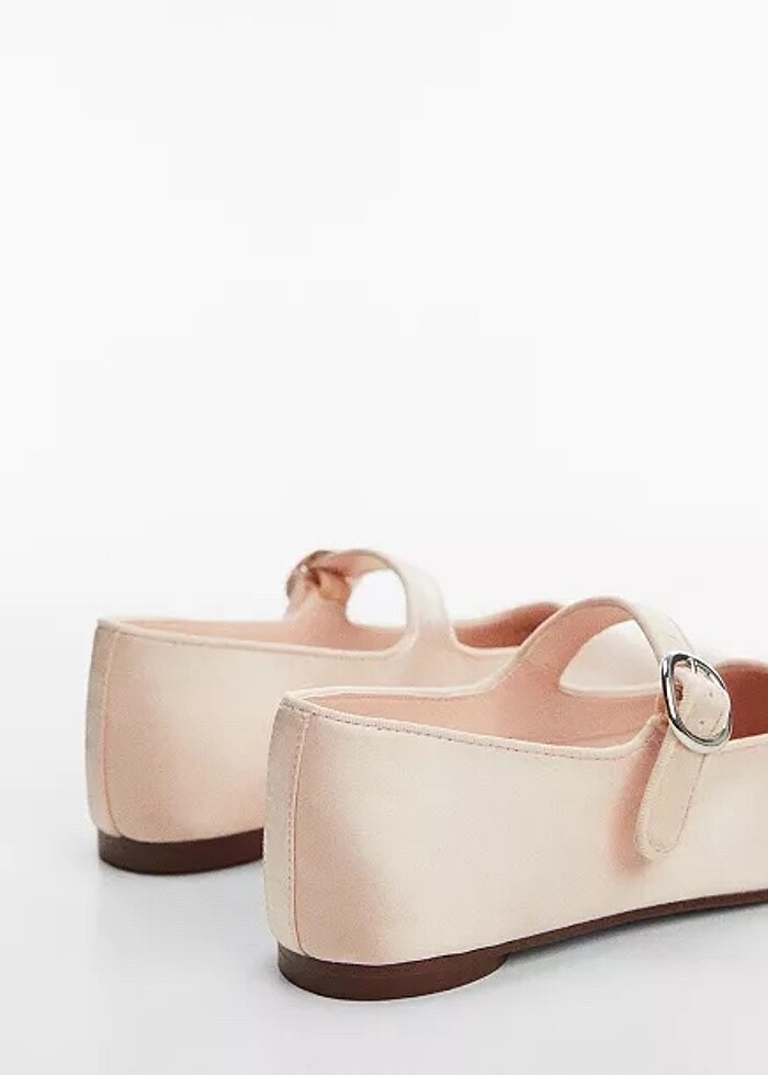 Mango Saten Balerin Tokalı Babet - Görsel 3