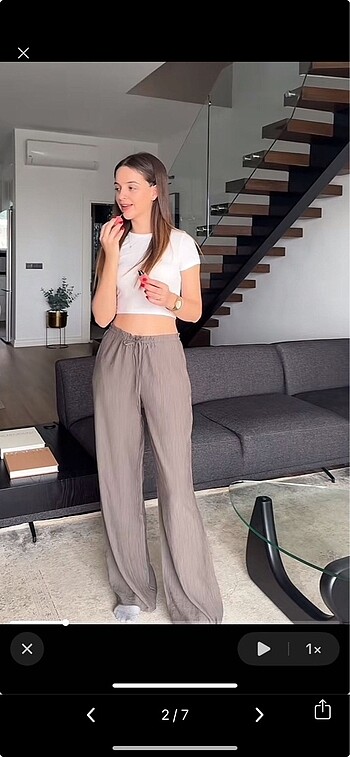 Zara ZARA Dokulu Pantolon