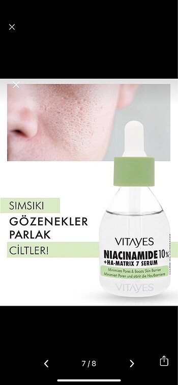 VITAYES  NIACINAMIDE SERUM - Görsel 7