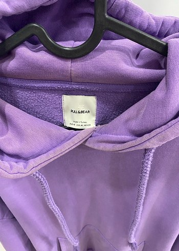 m Beden Mor Kapüşonlu Kadın Sweatshirt