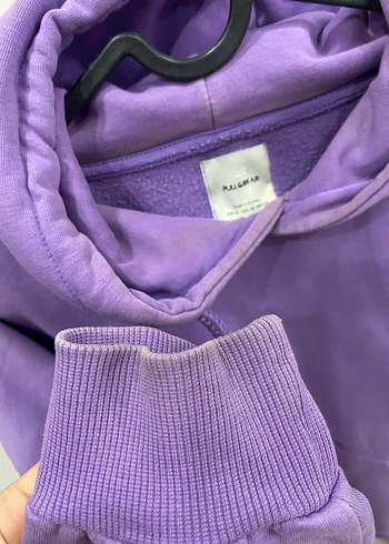 m Beden mor Renk Mor Kapüşonlu Kadın Sweatshirt