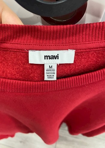 m Beden kırmızı Renk Kırmızı Oversize Kadın Sweatshirt