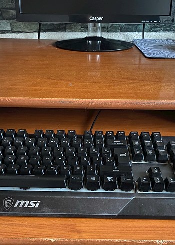 MSI Siyah Kablolu Klavye gk30 oyuncu - Görsel 3