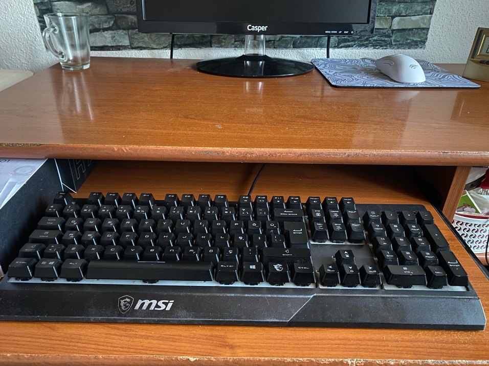 MSI Siyah Kablolu Klavye gk30 oyuncu - Görsel 3