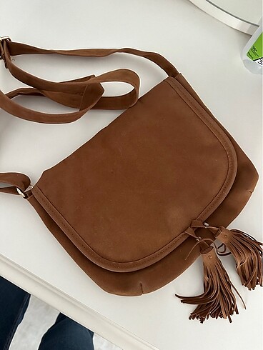 LC Waikiki Süet taba çanta