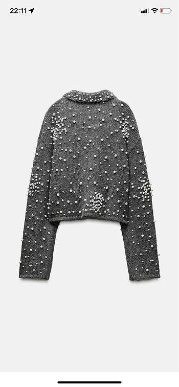 Zara İncili hırka