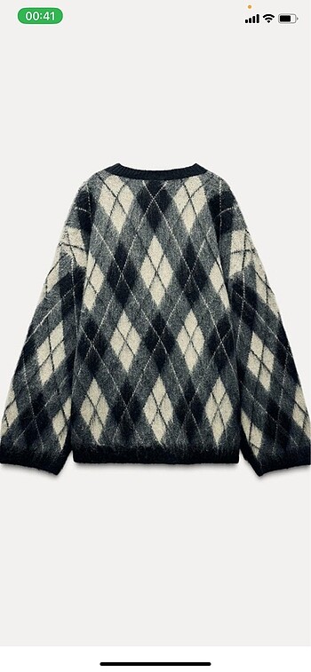 Zara Baklava desenli kazak