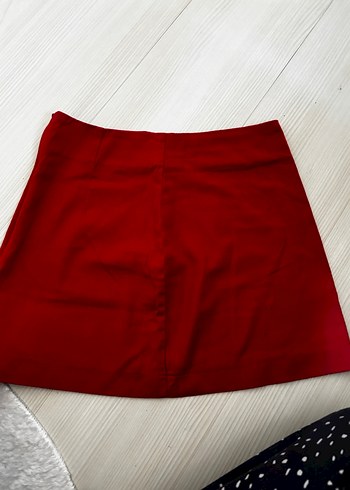 38 Beden kırmızı Renk Kırmızı Mini Sade Dar Etek