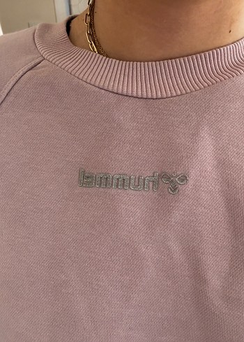 s Beden mor Renk Pembe Rahat Kesim Kadın Sweatshirt