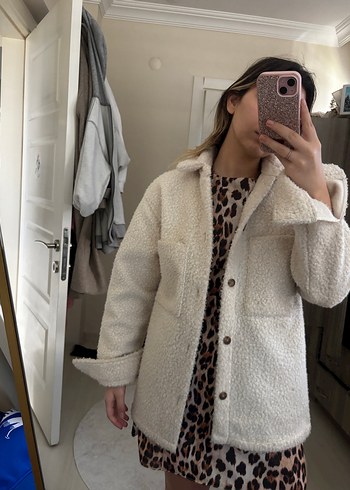 Krem Kadın Midi Ceket - Görsel 2