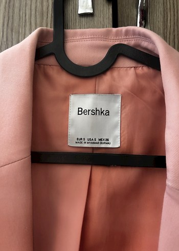 Pembe Süet Mini Kadın Blazer Ceket - Görsel 2