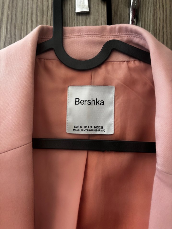 Pembe Süet Mini Kadın Blazer Ceket - Görsel 2