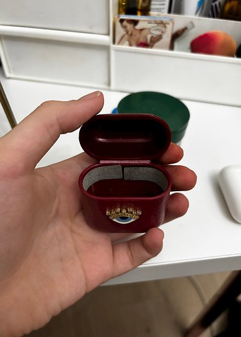 Bordo Kulaklık Kutusu Göz Figürlü - Görsel 2