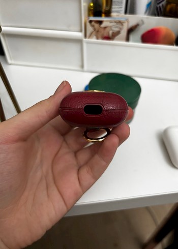 Bordo Kulaklık Kutusu Göz Figürlü - Görsel 3