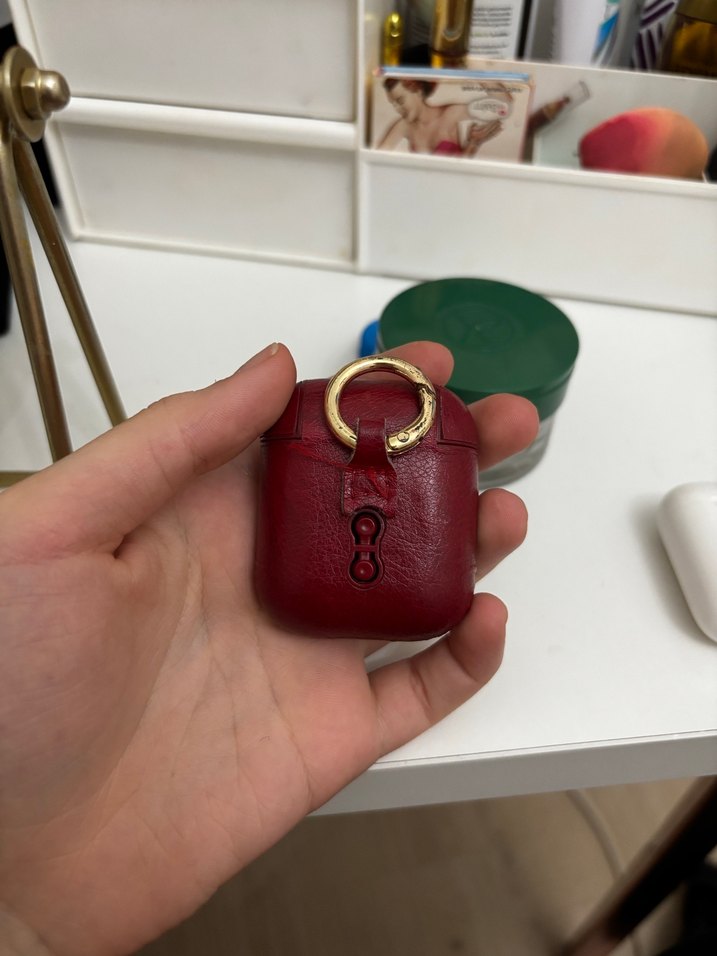 Bordo Kulaklık Kutusu Göz Figürlü - Görsel 5