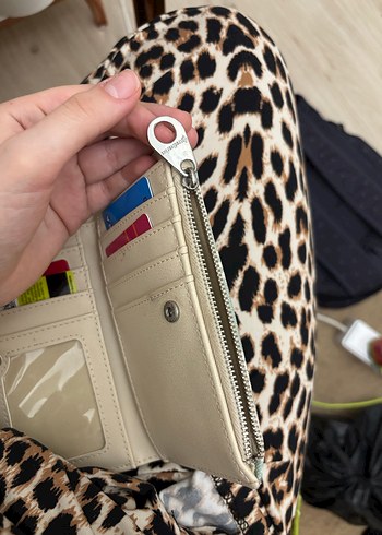 Pastel Desenli Kadın Cüzdanı Fermuarlı - Görsel 5