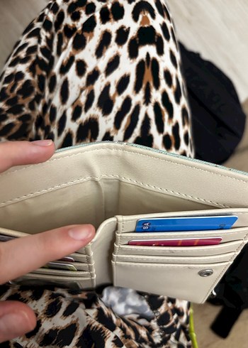 Pastel Desenli Kadın Cüzdanı Fermuarlı - Görsel 4