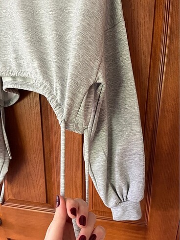 Bershka crop sweat - Görsel 2