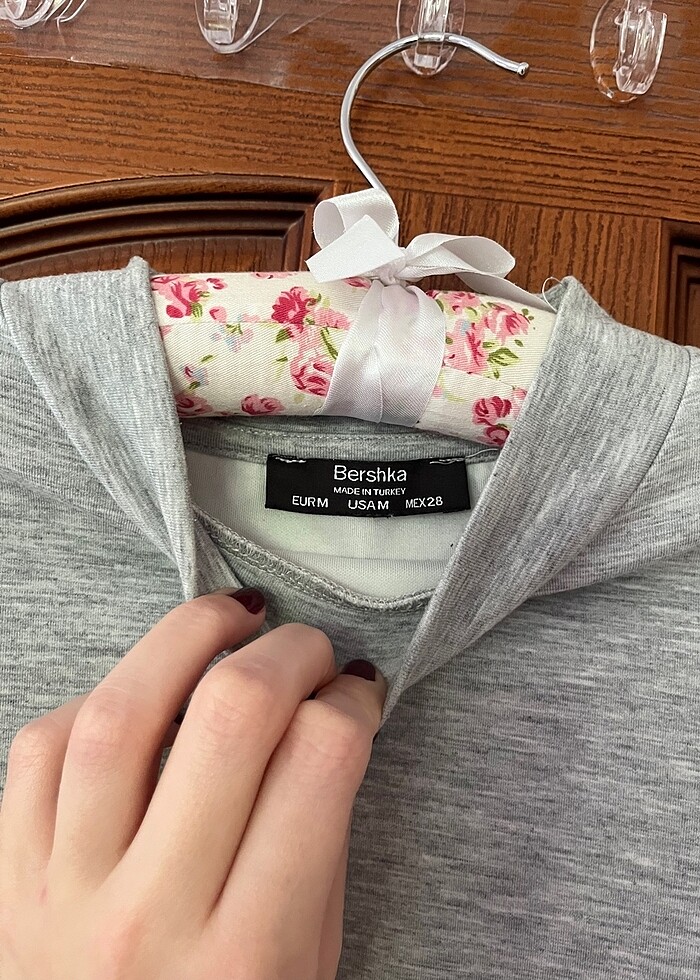 Bershka crop sweat - Görsel 3