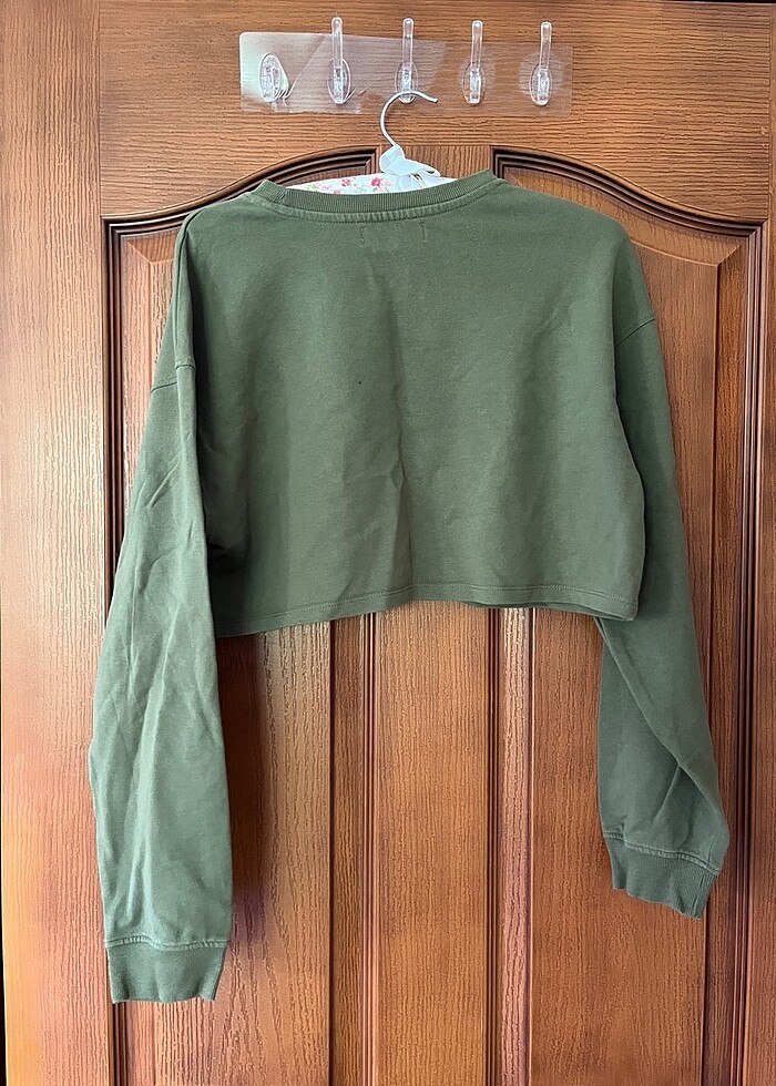 Bershka crop sweat - Görsel 3